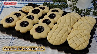 DELICIOSAS GALLETAS DE MANTEQUILLA RECETA ORIGINAL Y MUY FÁCIL [upl. by Chrisoula]