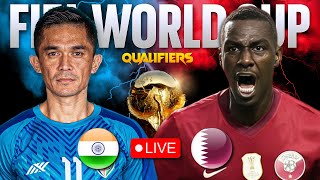 India Vs Qatar LIVE Watch along  FIFA World Cup 2026 Qualifiers Live  Asian Champions is here [upl. by Narad894]