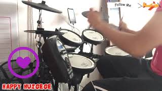 Flame of Recca theme song drum cover  NANKA SHIAWASE [upl. by Doownil182]