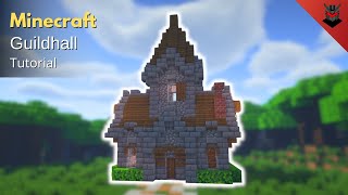 Minecraft How to Build a Medieval Guildhall  Guildhall Tutorial [upl. by Griswold645]