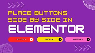 How to place buttons side by side in Elementor Flexbox container on WordPress 2024 [upl. by Hessler]