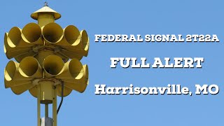 Federal Signal 2T22A  Full Alert  Harrisonville Missouri  9424 [upl. by Orfield]