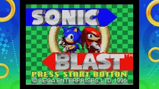 Sonic on Game Gear Sonic Blast 1996 Sega [upl. by Nairrod]