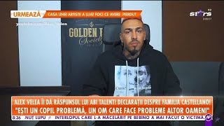 Scandalul ia amploare Alex Velea îi dă răspunsul lui Abi Talent „Îmi cer scuze Am fost provocat” [upl. by Aliel]