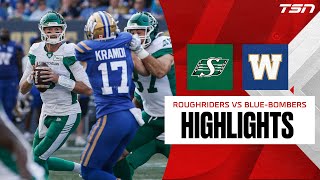 CFL WEEK 14 Blue Bombers vs Roughriders [upl. by Caron]