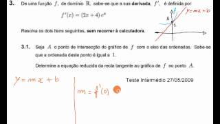 Derivadas  Recta Tangente  Matemática 12º Ano [upl. by Brey22]