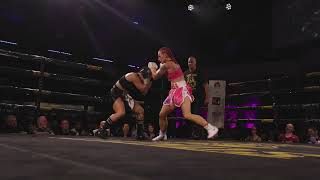 Stephy Lee cutting vs Pamela Mcclellano HIGHLIGHTS Boxing [upl. by Gwenore774]