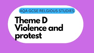 GCSE RS Theme D1 Violence and Protest [upl. by Xonel]