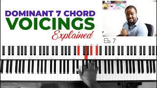 Dominant 7th Chord Voicings Explained [upl. by Terchie]