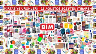 BİM KIRTASİYE ÜRÜNLERİ  25 AĞUSTOS 2023’TEN İTİBAREN  ÇANTA DEFTER KALEM BOYA Bim Okul Alışverişi [upl. by Aryn365]