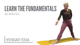 Iyengar Yoga Fundamentals  60 min [upl. by Ia]