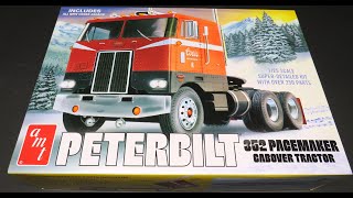 Peterbilt 352 Pacemaker Cabover Semi Tractor Detroit Diesel Coors Beer 125 Scale Model Kit Review [upl. by Iris]