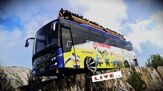 Euro Truck Simulator 2 Over Loaded Bus Game Play eurotrusimulator2 dangerousroad viralvideo [upl. by Auerbach]