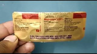 Naprosyn 250 Tablet  Naproxen Sodium Tablets Usp  Naprosyn 250 Tablet Uses Side effects benefits [upl. by Rye995]