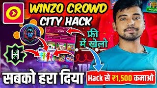 Winzo App Se Paise Kaise Kamaye  Winzo Hack 2024  Winzo World War Trick  Winzo Crowd City Trick [upl. by Raval]