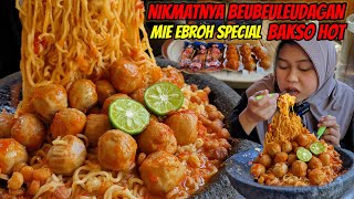 PEDES Nikmat Mie Ebroh COET Toping Bakso Kanzler Hot Hot Asli Bikin NAGIH [upl. by Ymmaj592]