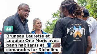 Bruneau Laurette et Lequipe One Moris avec bann habitants et camarades lor Richelieu moris tiktok [upl. by Esineg247]