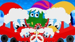 Пять Жир Санты  рождественская песня для детей  С Рождеством  Xmas For Kids  Five Fat Santas [upl. by Ait906]