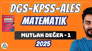 MUTLAK DEĞER  1 Video  DGSKPSSALES Matematik  2025 [upl. by Annahoj]