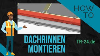 Nie wieder tropfende Dachrinnen und Wasserschäden am Gebäude Dachrinnen richtig montieren [upl. by Telfore]