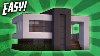 Minecraft How To Build A Small Modern House Tutorial 14 [upl. by Peonir665]