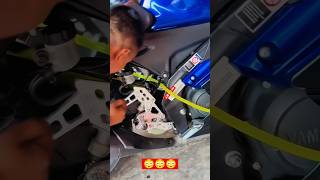 New footrest install 💥😱 automobile shortfeed youtubeshorts yamahamt15lovers trendingshorts yt [upl. by Aicertal]