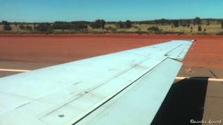 Qantas Boeing 717 Steep Climb out of Ayers Rock GREAT ENGINE SOUND 1080pHD [upl. by Alonso]