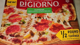 Digiorno Supreme Pizza Review Thin And Crispy 🍕 Its Done ✔ Part 2 [upl. by Lukin712]