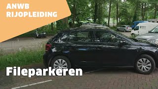 Fileparkeren voor de eerste keer  ANWB Rijopleiding [upl. by Brenner]