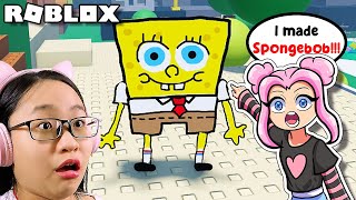 Roblox  Doodle Transform  I made Spongebob in ROBLOX [upl. by Ttihw420]