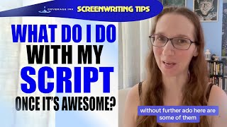 Screenwriting Tips  What Do I Do With My Script Once Its Awesome [upl. by Fredette718]