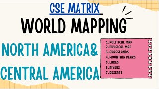 WORLD MAPPING L2 NORTH AMERICA amp CENTRAL AMERICA [upl. by Ettennig]