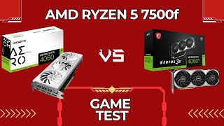 TEST 5 GAMES RTX 4060 vs RTX 4060Ti  AMD Ryzen 5 7500f  1080p FullHD  2K QuadHD [upl. by Ettesel]