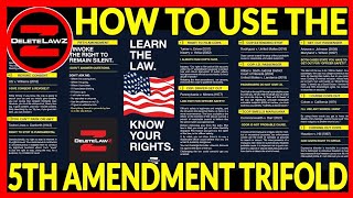 HOW TO USE YOUR TRIFOLD 5TH AMENDMENT COP CARD GET IT ON DELETELAWZ DOT COM [upl. by Walker770]