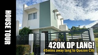 420K DP LANG House for sale in Bulacan near Quezon City I Redwood Model Single Attached [upl. by Tamra502]