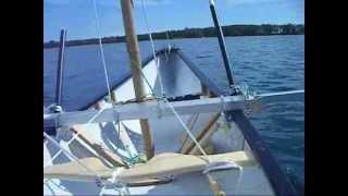 Sailing canoe on Lake Ontario Toronto [upl. by Norty668]