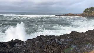 Stormy day on the Oregon Coast oregon storm [upl. by Aleedis690]