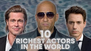 Top 10 RICHEST actors in the WORLD 2024  Think Million [upl. by Nelram]