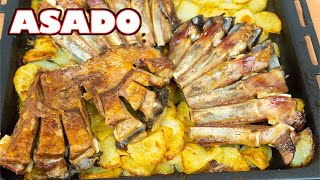 Cómo hacer CORDERO ASADO con PATATAS al HORNO ELECTRICO  Ternasco asado ✅ [upl. by Blynn171]