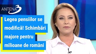 Legea pensiilor se modifică Schimbări majore pentru milioane de români [upl. by Leanatan94]