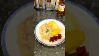 smoked sausage sauce with boiled potatoes 🍲🥔🔥 cooking рецепе рецепты food кулинарныерецепт [upl. by Wehtam247]