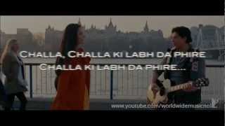 Jab Tak Hai Jaan  Challa Karaoke With Lyrics Instrumental [upl. by Ardnaek400]