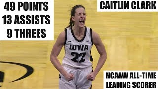 Caitlin Clark breaks NCAA womens basketball alltime scoring record [upl. by Miquela]