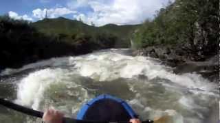 Delta River Falls and canyon float Denali Highway Alaska with Alpackas and Aire 143R [upl. by Nirik]