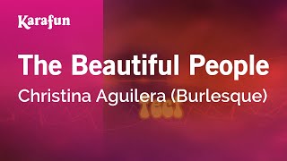 The Beautiful People  Christina Aguilera Burlesque  Karaoke Version  KaraFun [upl. by Zara]