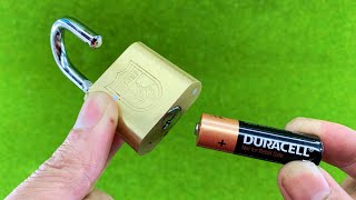 Insane Way to Open Any Lock Without a Key Amazing Tricks That Work Extremely Well [upl. by Olenta]