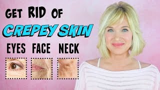 Get RID of CREPEY Skin EYES FACE amp NECK [upl. by Introc]