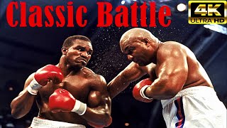 Evander Holyfield vs George Foreman  Classic Battle Boxing Full Fight Highlights  4K Ultra HD [upl. by Leena]