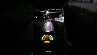 Night Scooter Ride Through RainKissed Roads travel [upl. by Rufena]