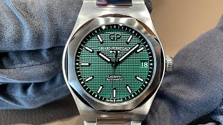 LAUREATO GREEN GIRARDPERREGAUX  Laureato 42mm Green 芝柏 810101131531CM GirardPerregauxWatches [upl. by Richardo327]